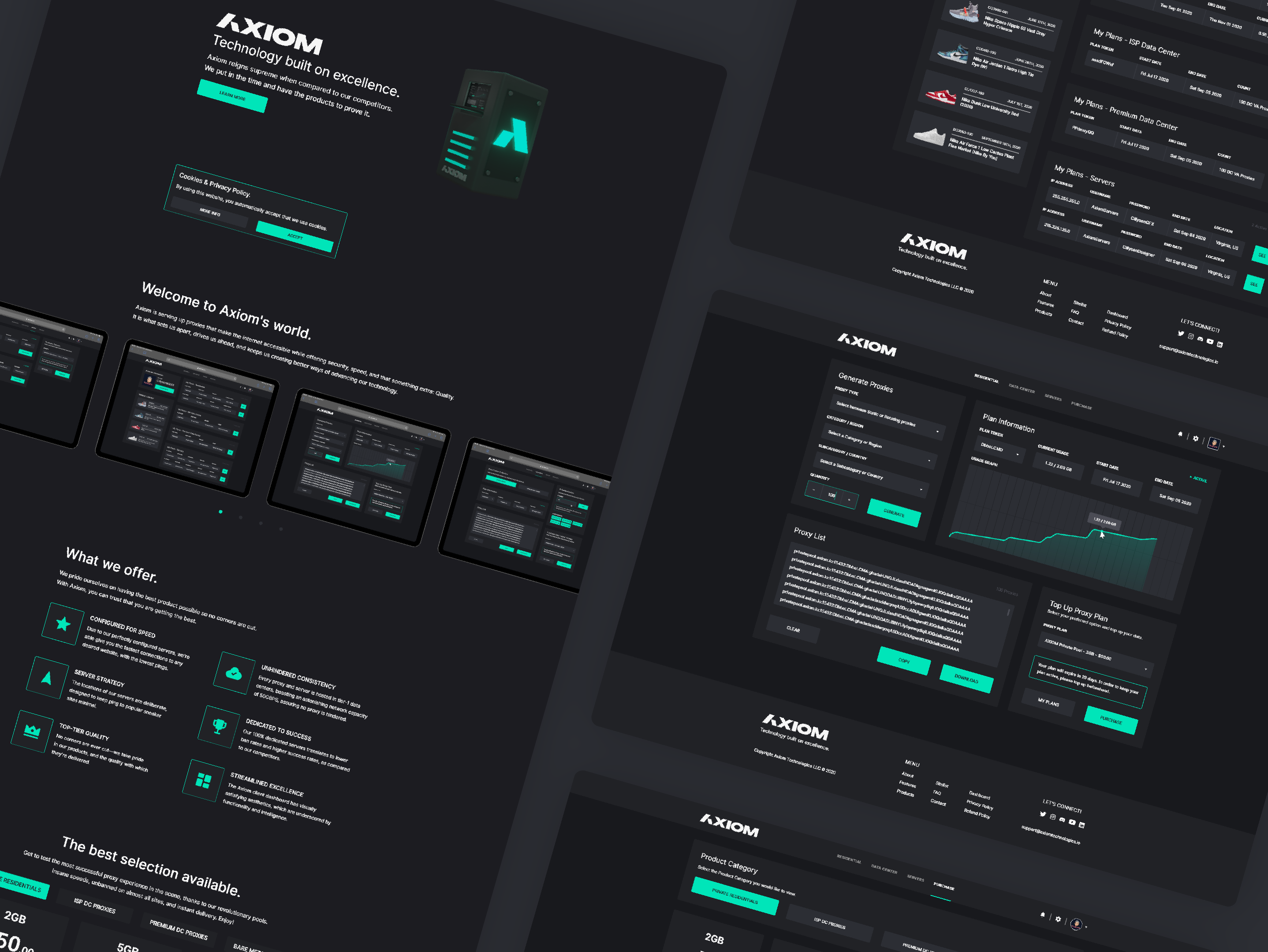 UI/UX work for Axiom